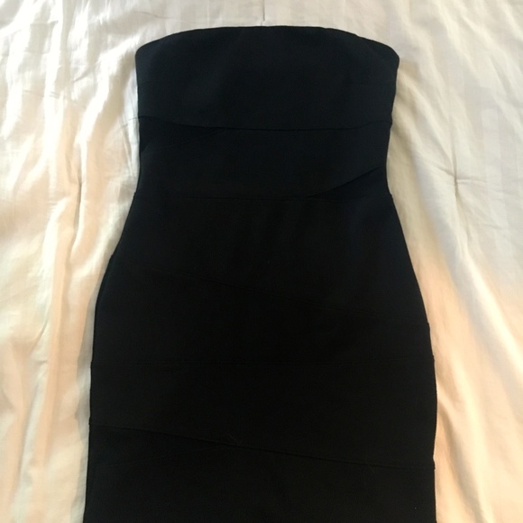 XXI Black Body Con Strapless Dress - Picture 6 of 8